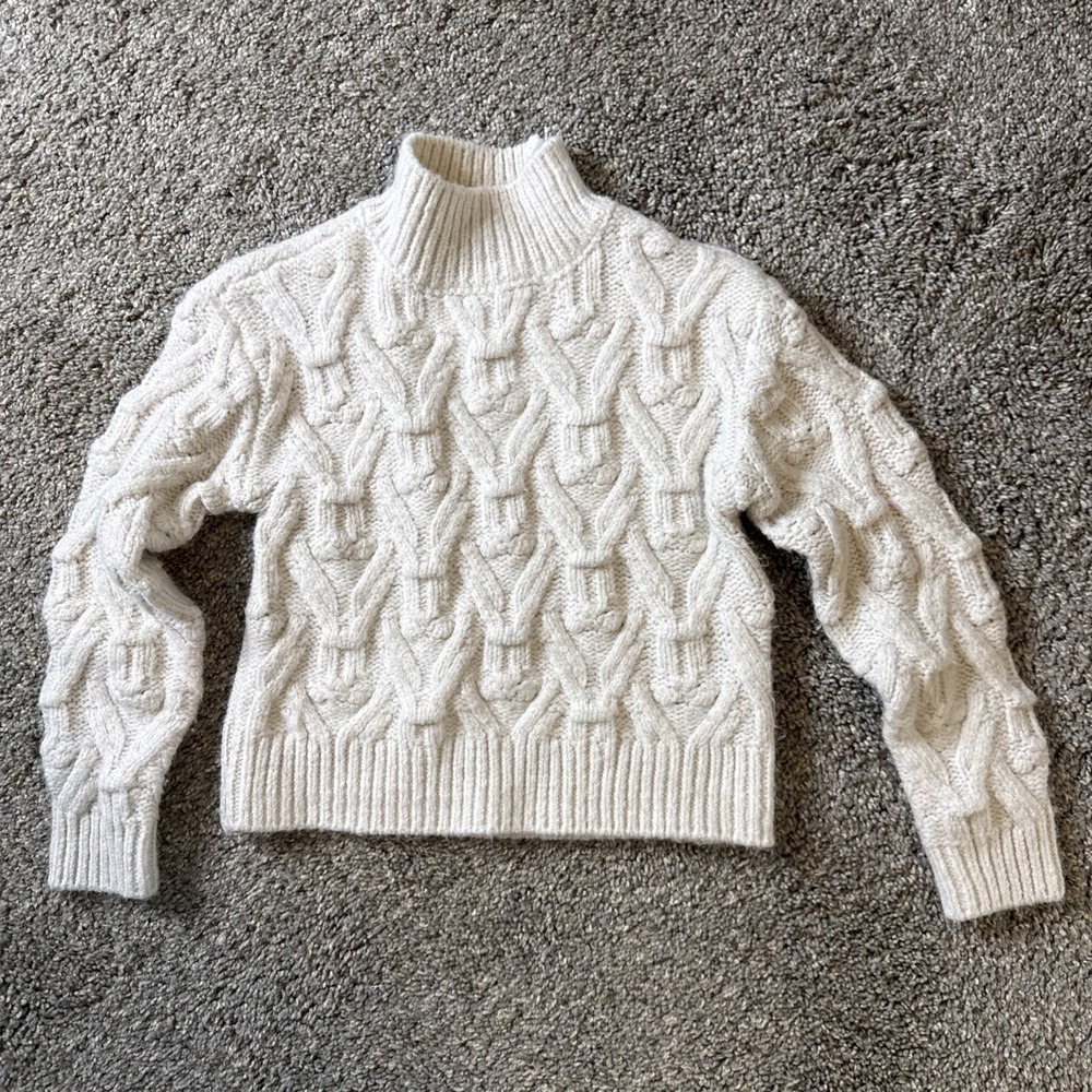Copper Key Cable Knit‎ Sweater Girls White Size M (8/10)